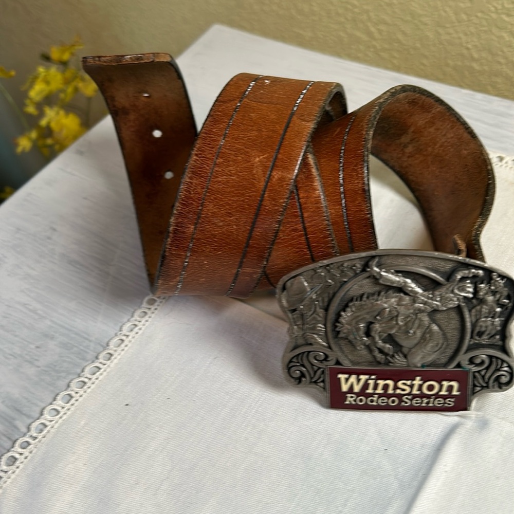 Vintage rodeo belt buckle 1983 western